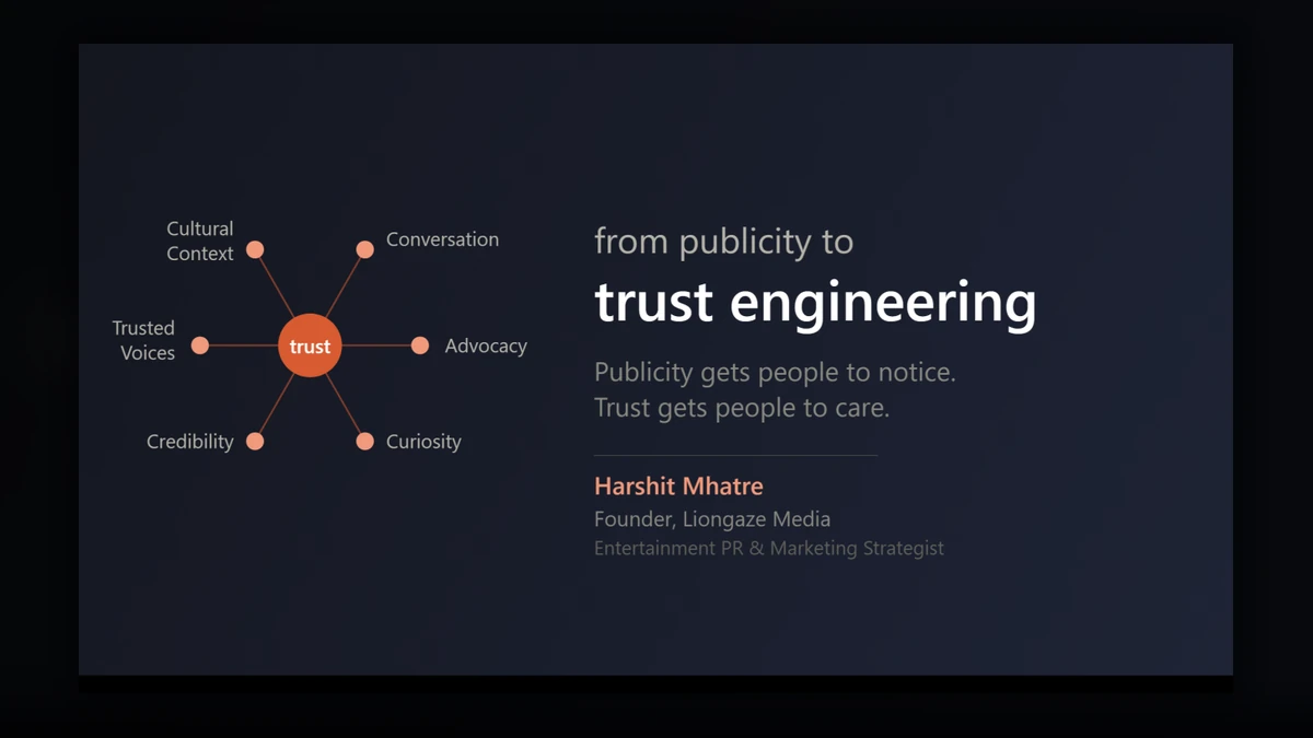 Original LinkedIn artwork for From Publicity to Trust Engineering