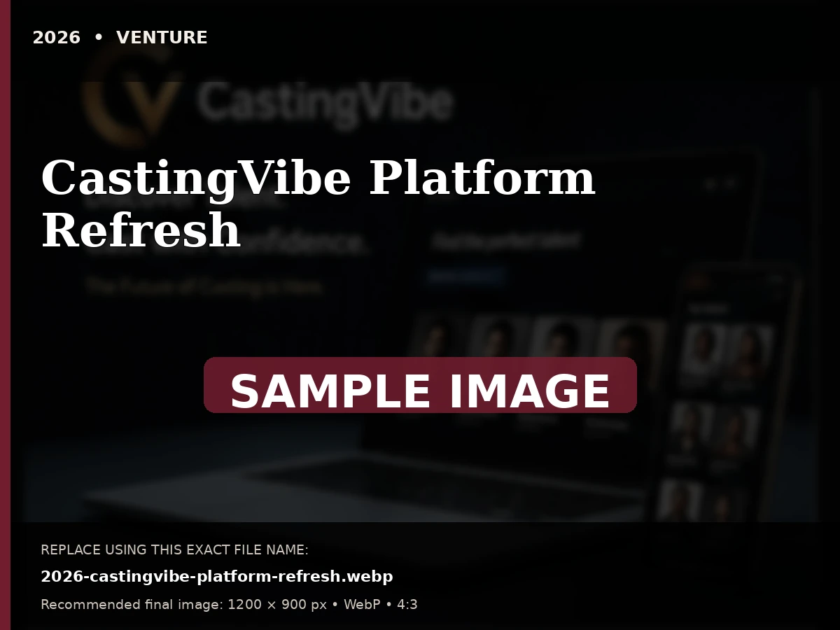 Sample archive placeholder for CastingVibe Platform Refresh