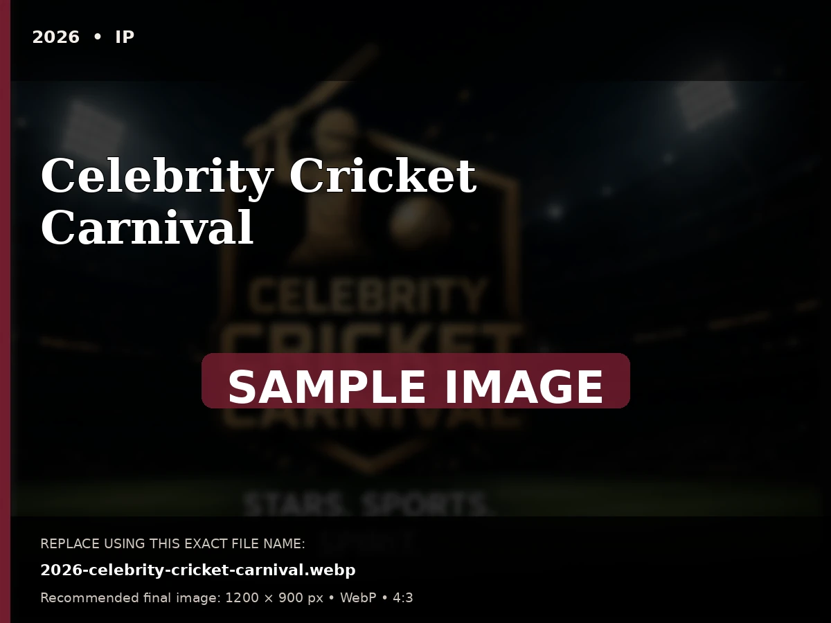 Sample archive placeholder for Celebrity Cricket Carnival